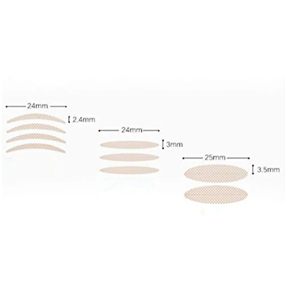 Сетка оливковая/полумесяц/Овальная невидимая Водонепроницаемая двойная самоклеющаяся тени для век технический Макияж инструмент для использования в домашних условиях