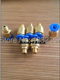 

100pcs/lot Pneumatic 4mm Tube Push In M5 Male Quick Connect Fittings PC 04-M5 Male Straight