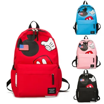 

2019 New Minnie Mickey shape Travel Backpack Diaper Bags Canvas Mommy Maternity Nappy Bag Baby Mom Storage Hanging Mummy Bag