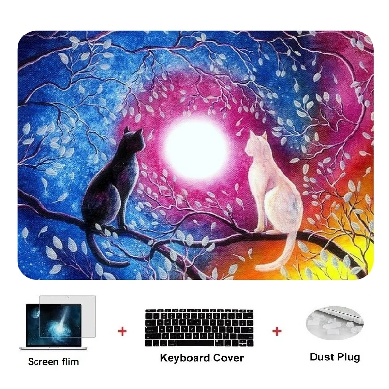 Oil Painting Series Case For Apple Macbook Air Pro Retina Touch Bar 11 11.6 12 13 13.3 15 Laptop Cover Colors Shell | Компьютеры и