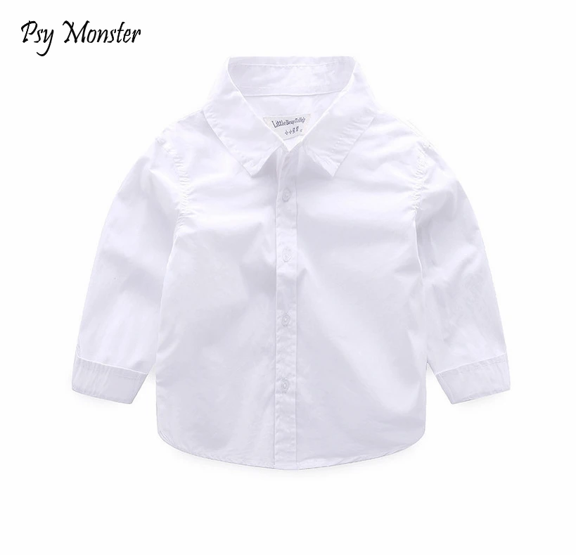 

White Shirts For Boys School Formal Uniform shirt boys long sleeve Kids Shirts Cotton Children Boys Teenage Wedding Shirt F65
