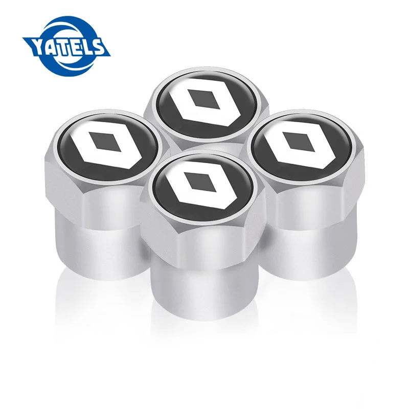 

Excellent 4ps New Car Tire Valve Caps fit for Renault Laguna 2 Duster Logan Clio 4 Captur Sandero Espace accessories car styling