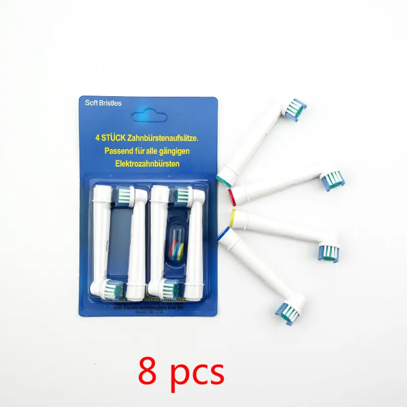 

8 pcs Replacement Brush Heads For Oral-B Electric Toothbrush Fit Advance Power/Pro Health/Triumph/3D Excel/Vitality Precision