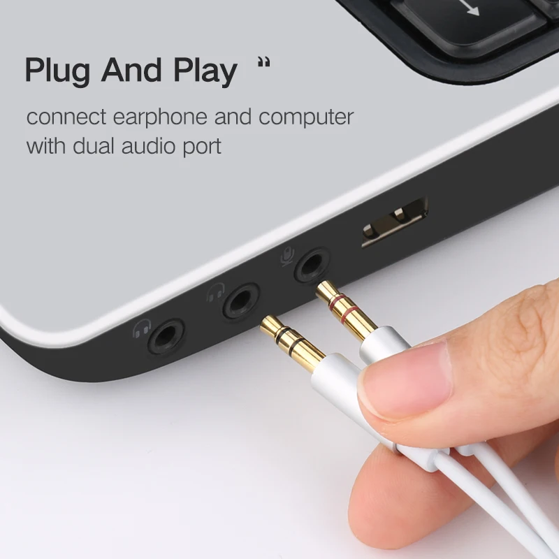 Ugreen Headphone and Microphone Audio Splitter Cable