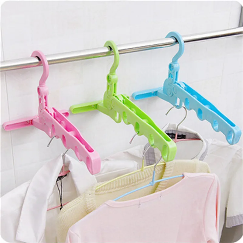 Home Accessories Foldable Clothes Hanger Drying Rack 5 Hole Racks