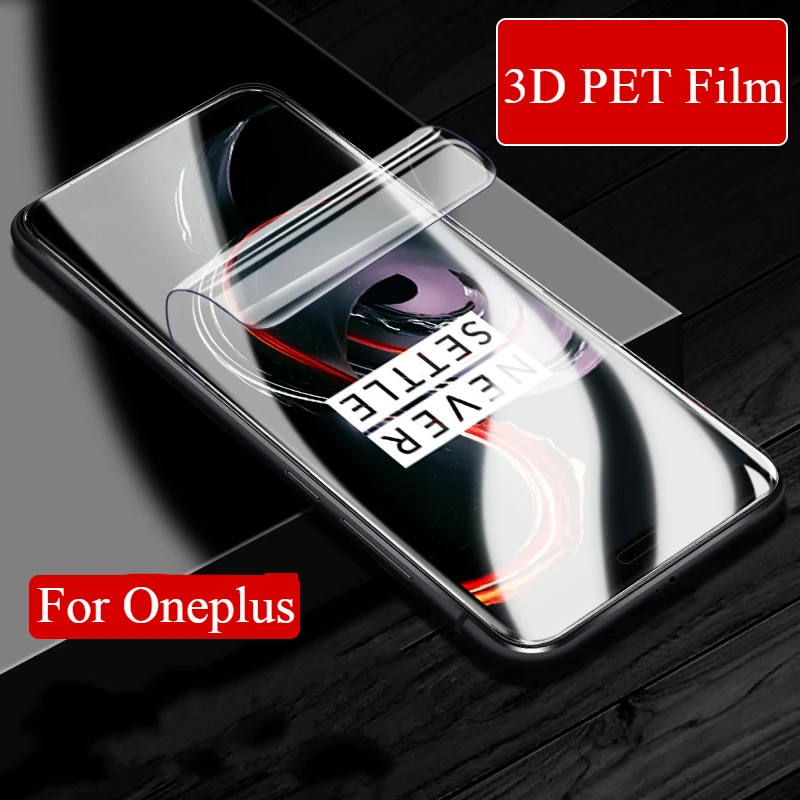 

3D Curved Film for Oneplus 7Pro Screen Protector Explosion-proof Film For Oneplus 6 5T 5 3 3T Soft PET Surface Cover NOT Glass