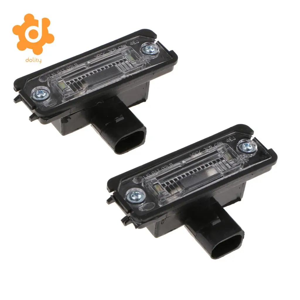 Baoblaze 2 Pieces Rear Car License Plate Light Lamp For VW Golf Jetta MK4 