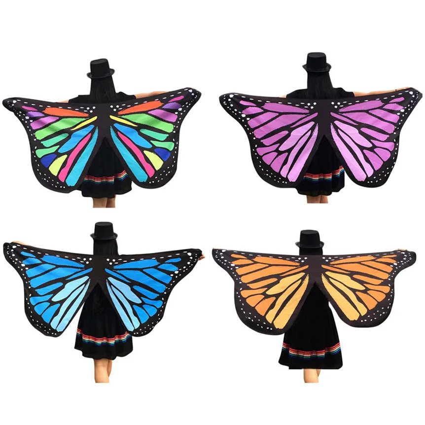 Camsgend Coolbeener Прямая поставка мягкая ткань крылья бабочки фея дамы Нимфа костюм эльфа аксессуар для Косплей вечерние feb21