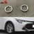 Argento lucido Per Toyota Corolla Sport Hatchback E210 2019 Car Styling Anteriore Nebbia Della Lampada Della Luce Anello di Copertura Trim Accessori