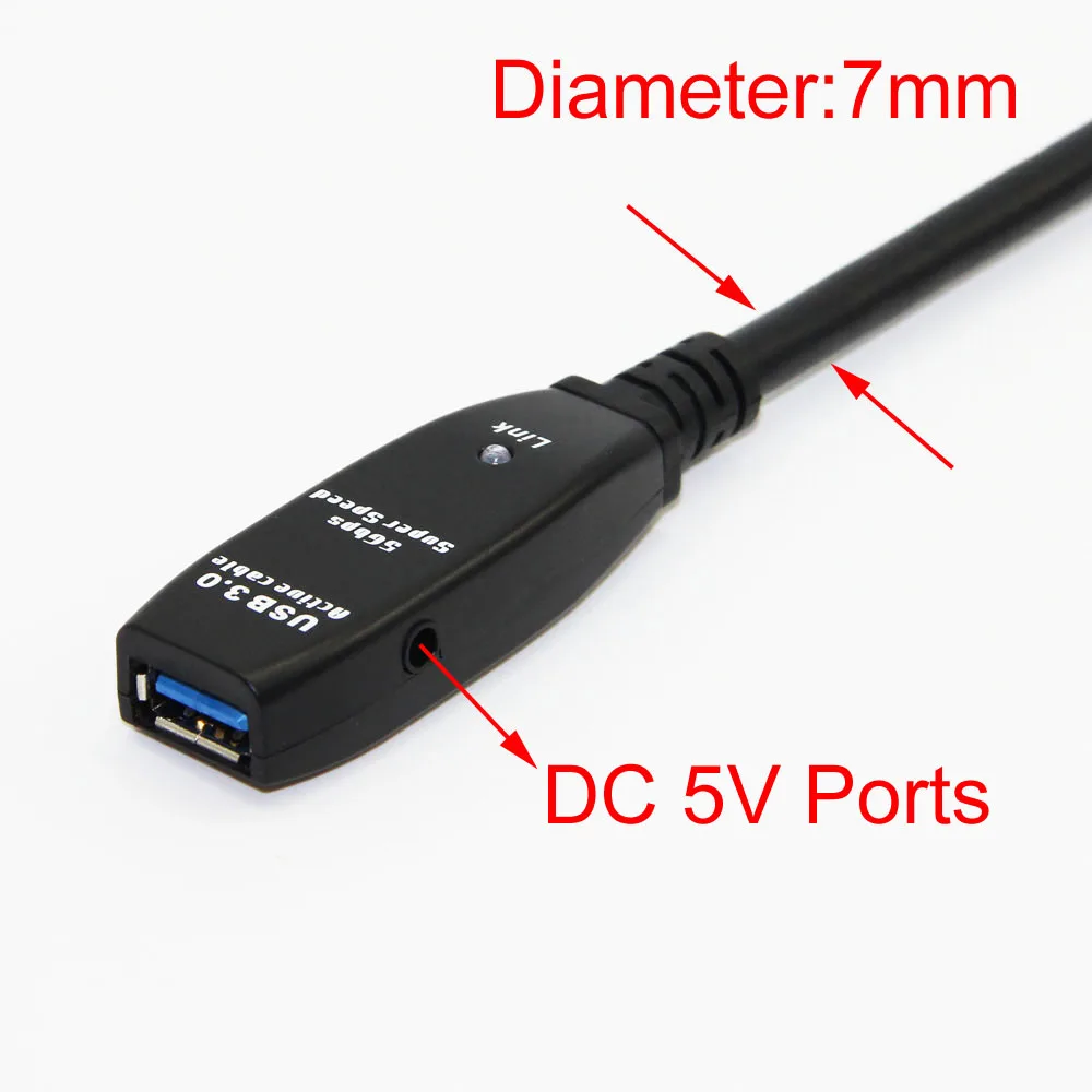 Lysee Data Cables High-Speed USB 3.0 Type-A Male to Male Adapter Bridge Extender Connectors Dongle