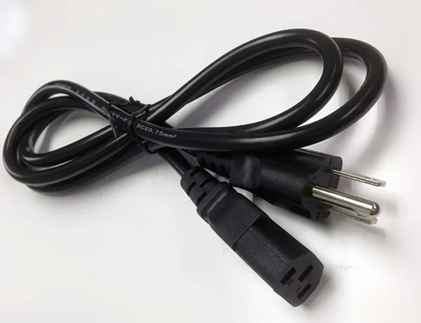 

US Plug / EU Plug / UK Plug / Au Plug Universal 3 Prong Power Cord Cable for Desktop Printers Monitors Free shipping 1.2M