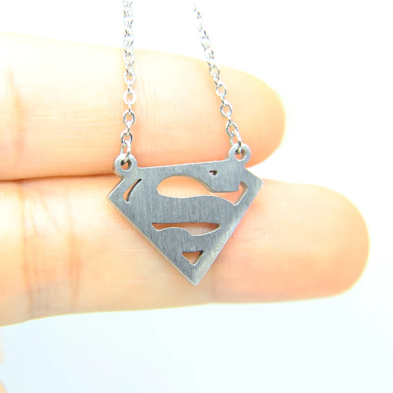 1 шт модное ожерелье из нержавеющей стали подвеска с изображением Супермена буквы S подвески для женщин мужчин детей унисекс ожерелье s ювелирные изделия подарок