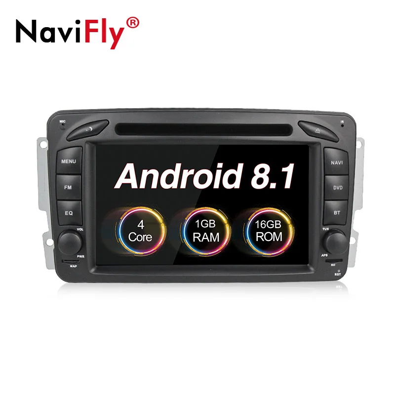 

NaviFly!7"2din android 8.1 CAR dvd player fit for Mercedes/Benz Clk W209/W203/W168/M/ML/W163/Viano/W639 wifi bluetooth