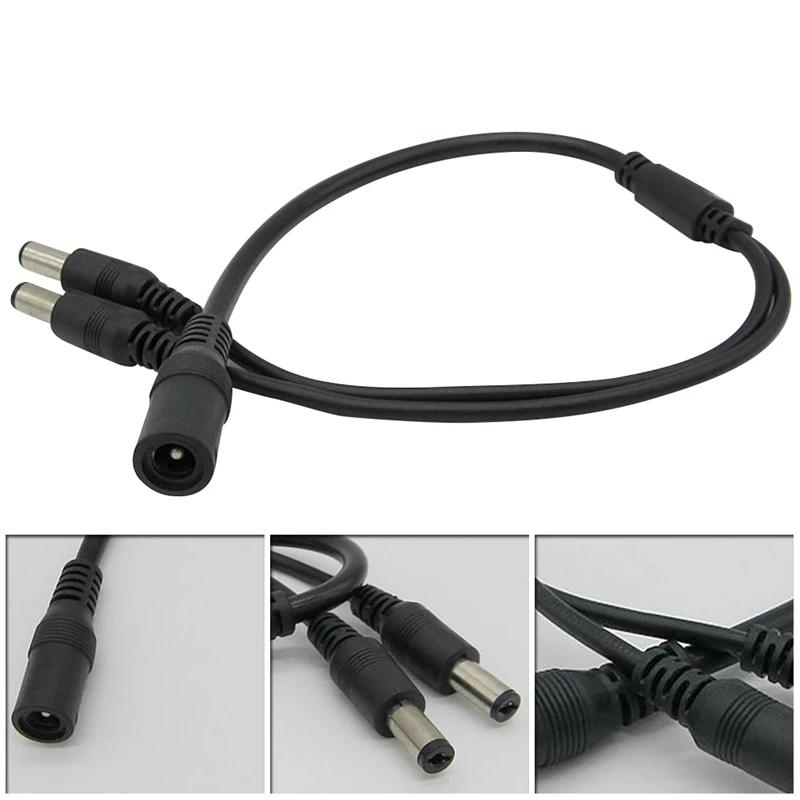 

DC Power 5.5x2.1mm DC Power Cable 1 Female To 2,3,4,5,6,8 Male Plug Splitter Adapter For Security CCTV Camera