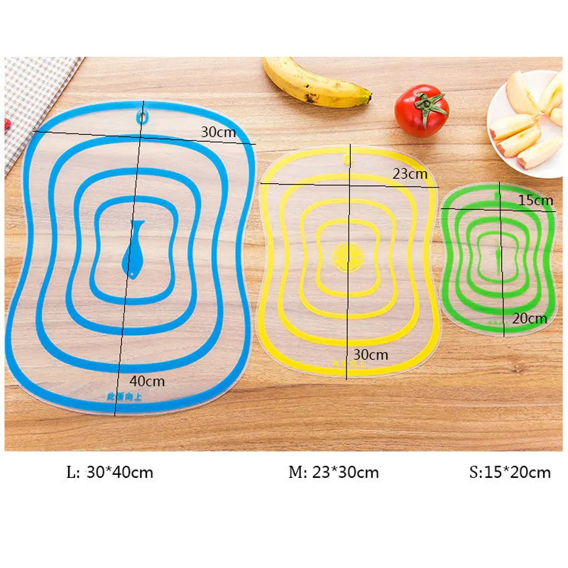 Кухонные принадлежности разделочная доска пищевая пластиковая прозрачная Нескользящая скраб разделочные доски инструмент для резки мяса овощей