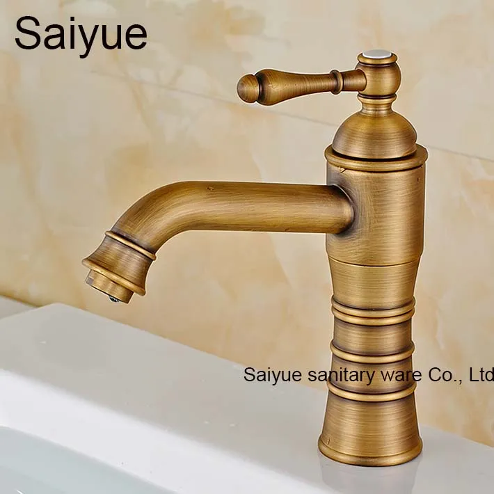 

Vintage Antique 360 Rotating Deck Mounted Bathroom Banheiro Faucet Hot and Cold Tap in Bath Sink Basin Torneiras Washing Mixer