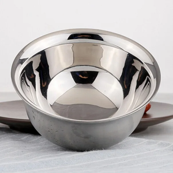 Kitchen tool cutlery stainless steel bowl double insulation against hot