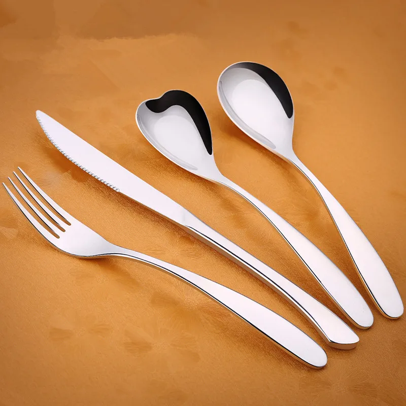 Western Stainless Steel Sliver Cutlery Set Dinnerware Tableware