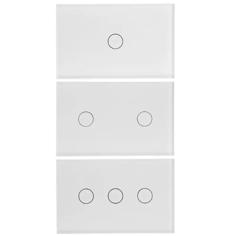 

1/2/3Gang Smart Light WiFi Wall Touch Switch Panel Home Remote Control Alexa Wall Touch Switch Panel Wifi Light Switch