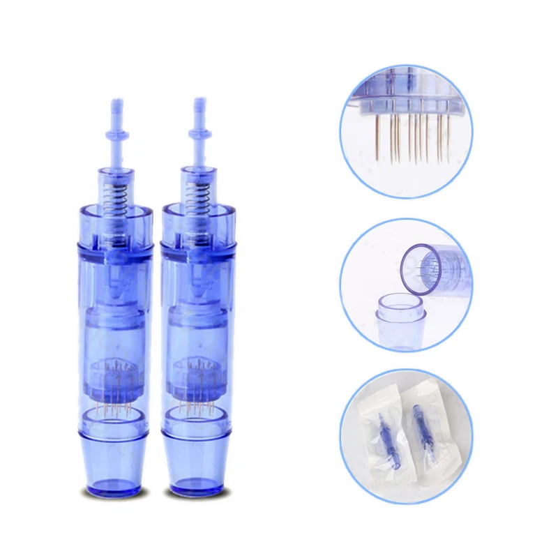 10pcs 12 pin 36pin needle cartridge replacement micro needles head stainless steel tattoo needles for dr derma pen tattoo tips   7