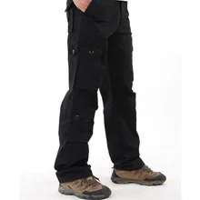 Весенне-летние мужские повседневные брюки-карго, походные горные тактические брюки, хлопковые военные армейские брюки с несколькими карманами