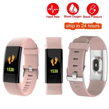 

Color Screen Smart Wristband Sports Bracelet Heart Rate Blood Pressure Oxygen Fitness Tracker for Samsung Galaxy J7 J5 J3 J1 A9