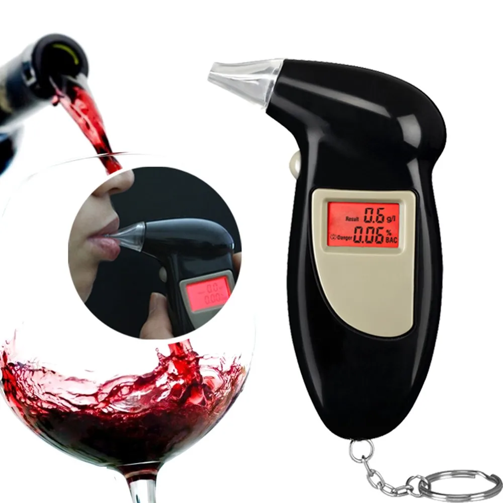Frete Grátis Chaveiro Alcohol Tester Digital Bafômetro Álcool no ar Expirado Analisar 0.19% Bac Max 2020 4 Bafômetro, álcool No Ar Expirado Analisar Tester (0.19% BAC Max)
