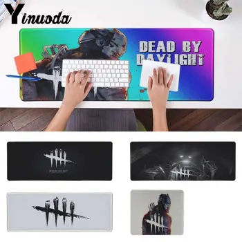 

Yinuoda dead by daylight logo Keyboards Mat Rubber Gaming mousepad Desk Mat Good quality Locking Edge large Gaming Mouse Pad