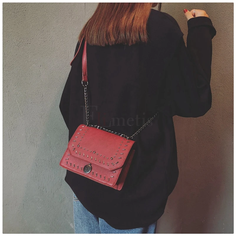 Elimetis Women Brand Shoulder Bags For Women 2018 Chains Designer Messenger Bag Female Ladies PU Leather Crossbody Bags          (7)