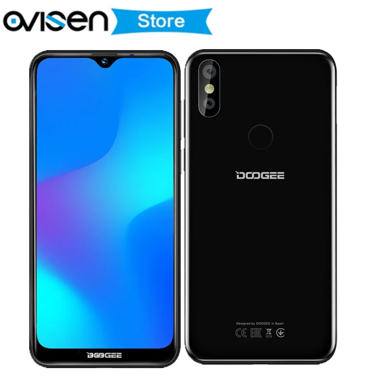 

2019 Original DOOGEE Y8 Android 9.0 smartphone 6.1 inch FHD 19:9 MTK6739 Quad Core 3GB 16GB 8MP+8MP 3400mAh 4G LTE Mobile phone