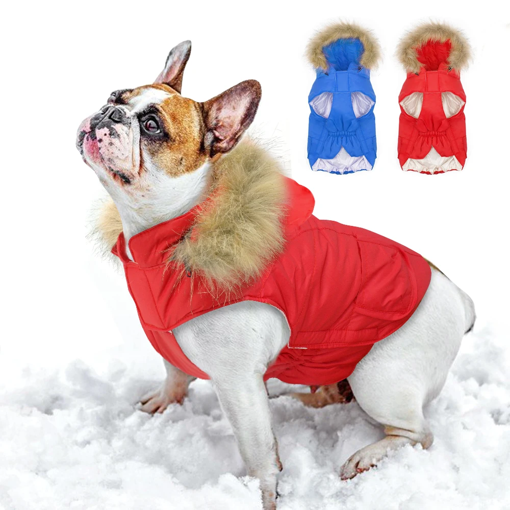 

Winter Pet Dog Clothes Warm Jacket Waterproof Coat Hoodies for Chihuahua Pit Bull Terriers Small Medium Dogs Puppy