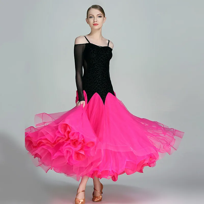 Платья для конкурса бальных танцев танцевальные Бальные платья для вальса стандартные платья для танцев стандартная одежда для бальных танцев Foxtrot