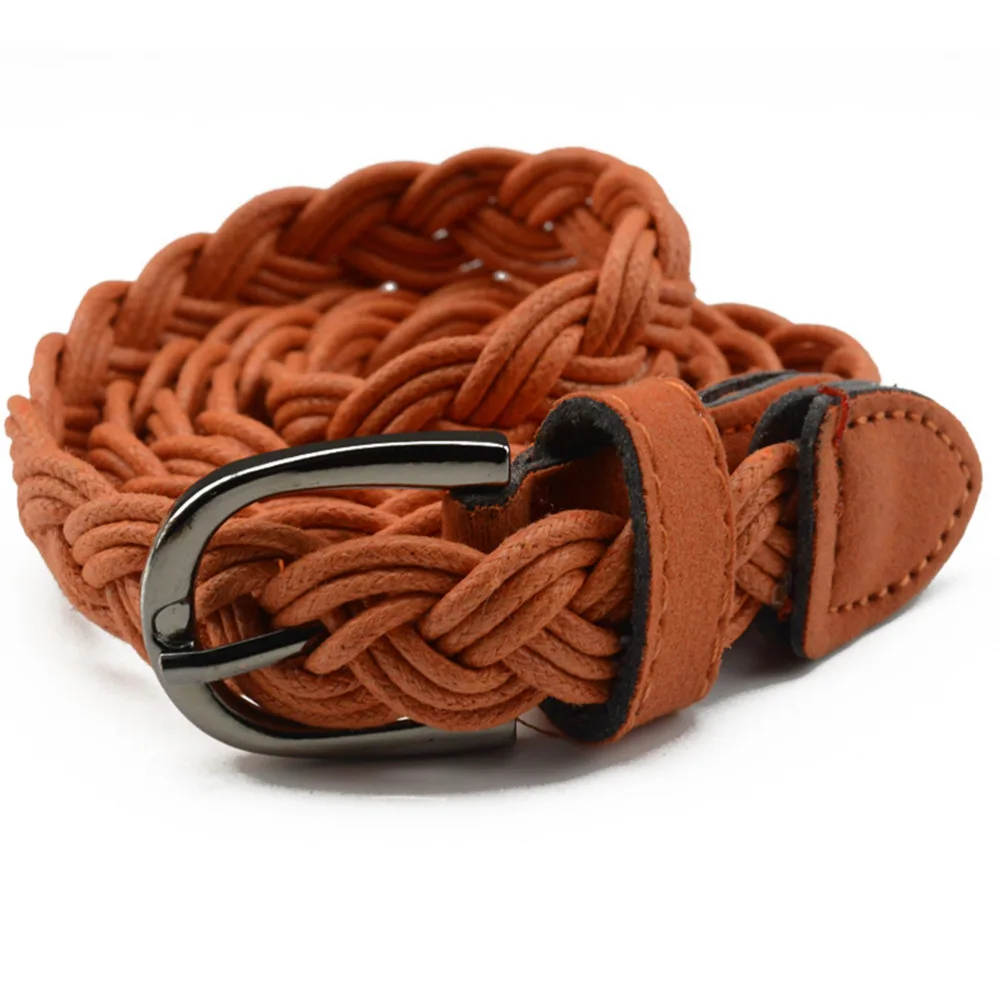 

1pc women Men Jeans Braided Straps Wide Girdle Male Casual Belt Fashion Mens Belts Length:105cm