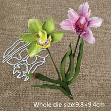 XLDesign Ofício do Metal de Corte Morre cortado nova flor da orquídea Scrapbooking Cartão Do Ofício de Papel Álbum de Fotos DIY Embossing Morrer Cortes