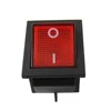 5pcs/lot Red Light Illuminated 4 Pin DPST ON/OFF Snap in Rocker Switch 16A 250V AC ► Photo 2/2