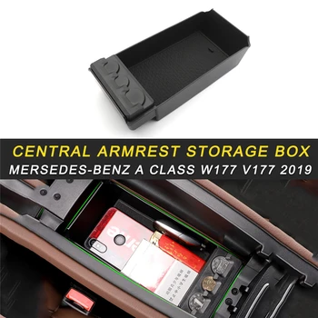 

Central Armrest Storage Box Trim Accessories for Mersedes-benz A Class W177 V177 2019 Auto Car