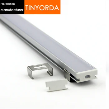 

Tinyorda 100Pcs (1M Length) Led Alu Profile Led Channel Profil for 11mm LED Strip Light [Professional Manufacturer]TAP1908
