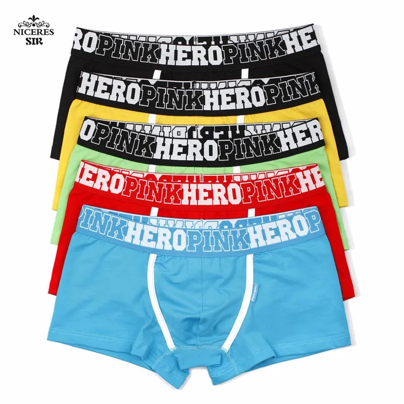 Buy PINK HERO men underwear wholesale hot Sale Shorts Underwear Fashion Sexy