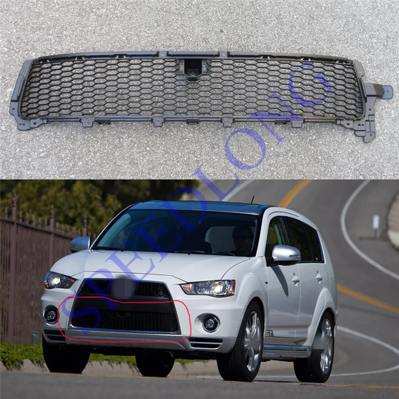 

1Pcs Front Bumper Lower Grill Grille Mesh Honeycomb for Mitsubishi Outlander GT 2009-2010