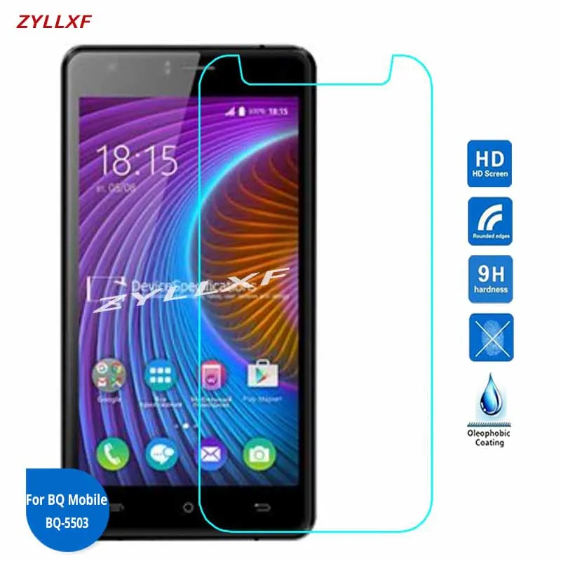 

For BQ Mobile BQ-5503 Nice 2 Tempered Glass Premium Screen Protector Film 5.5 inch 9H 2.5D Safety Film On BQS-5503