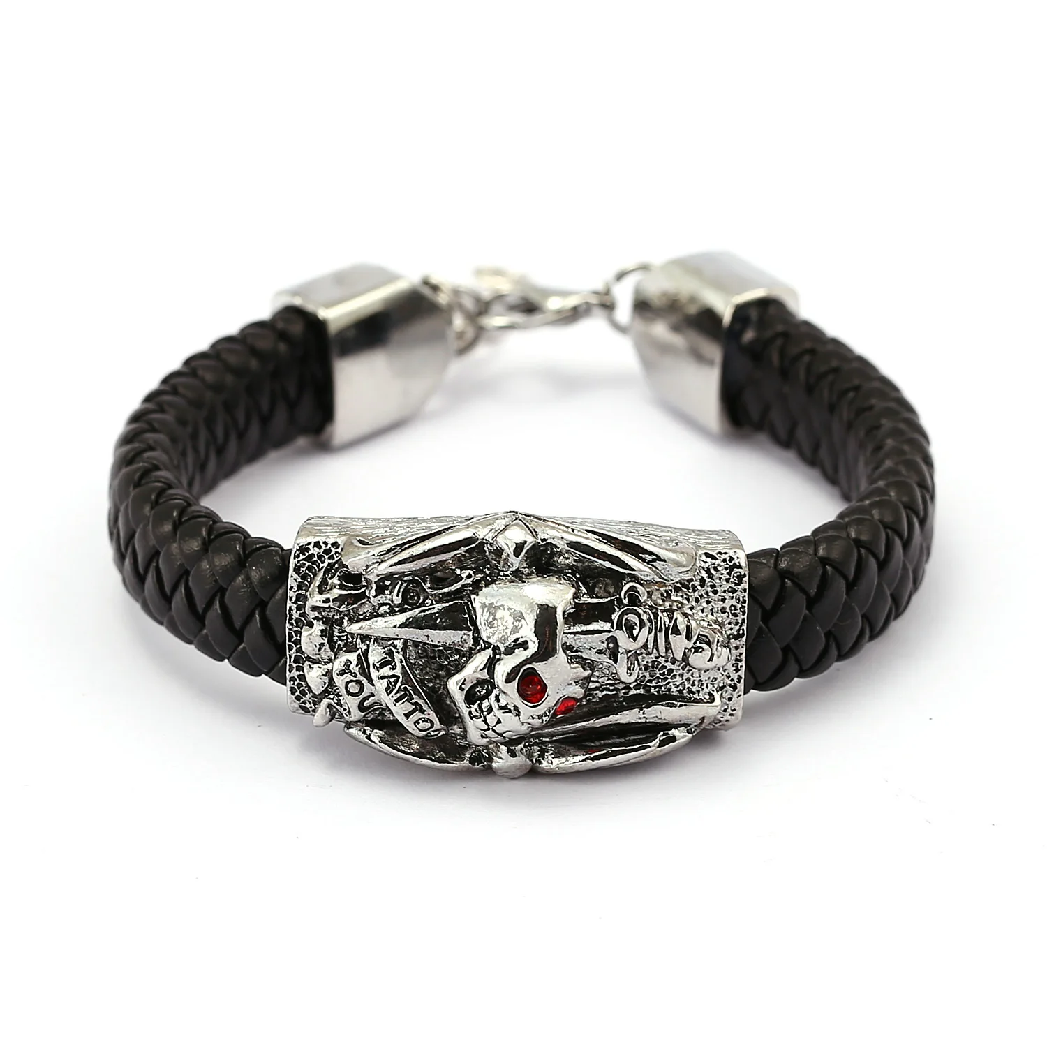 12 Pcs/LotAnimal Skull Stainless Steel Skull Men's Bracelets Fashion