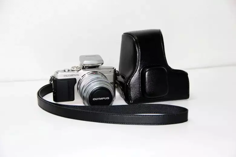 Ретро винтажная сумка для камеры Жесткий чехол для камеры Olympus EPL5 E-PL5 EPL6 E-PL6 EPM2 E-PM2 с ремешком