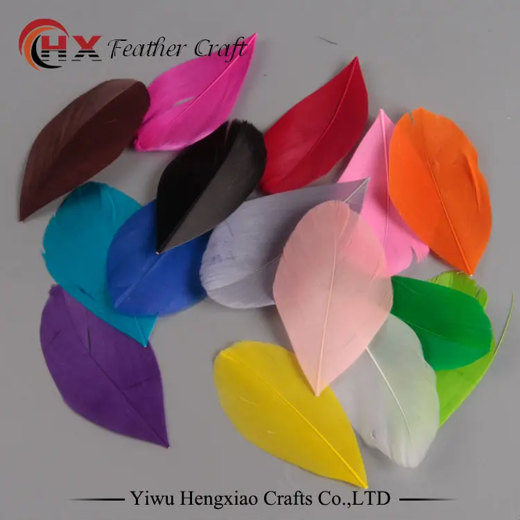 

Retail 20pcs 4-8cm colorful Goose Feathers Trim, Wedding Dress Jewelry Decoration Craft DIY Feathers for Accessory