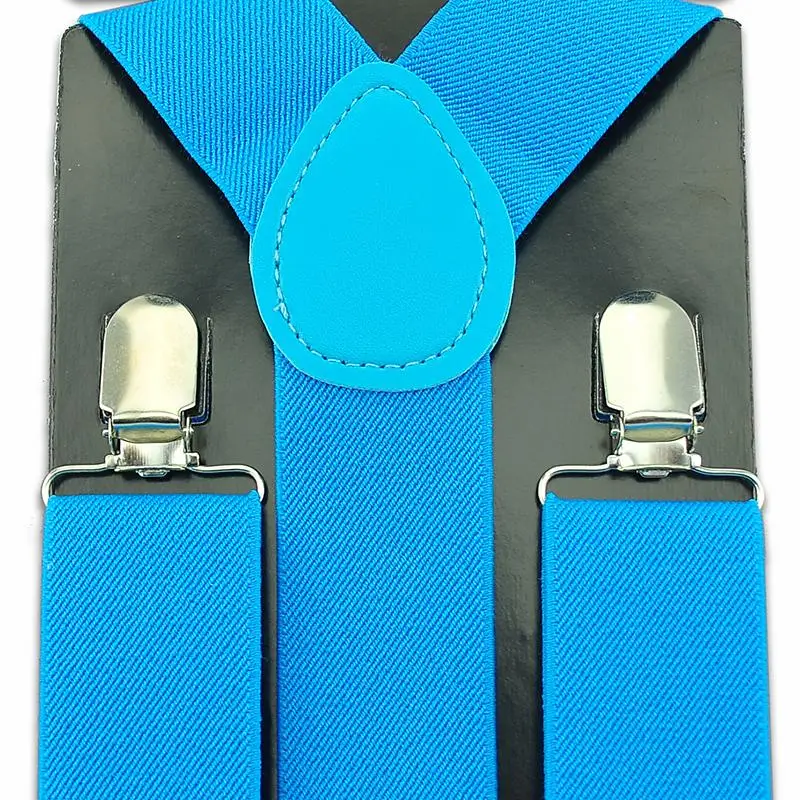 3,5 см в ширину голубого цвета Цвета Для Мужчин's Для женщин серьга унисекс-на брекеты эластичная Подвеска модные регулируемые подтяжки