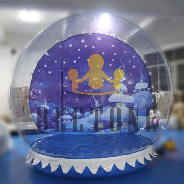 3M Outdoor Cheap Giant Christmas Inflatable Snow Globe Bubble Tent