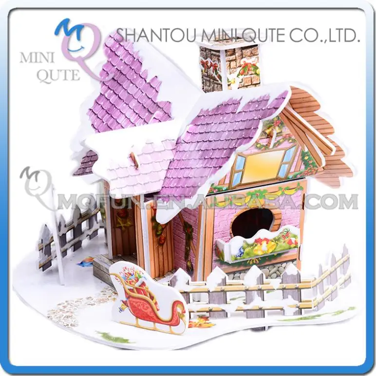 Mini Qute Angel Cabin building 3d paper puzzle diy model cardboard jigsaw game educational toy NO.B368-2 | Игрушки и хобби
