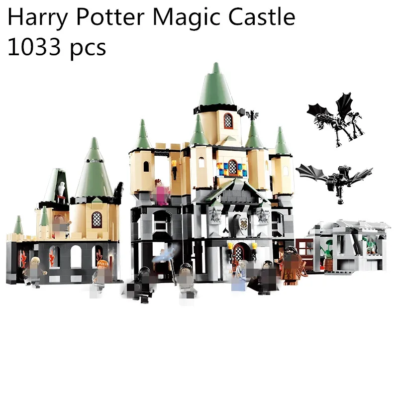 

1033Pcs 16029 Model building kits compatible with lego Harry Potter Bricks Magic Hogwort Castle 3D blocks model building toy