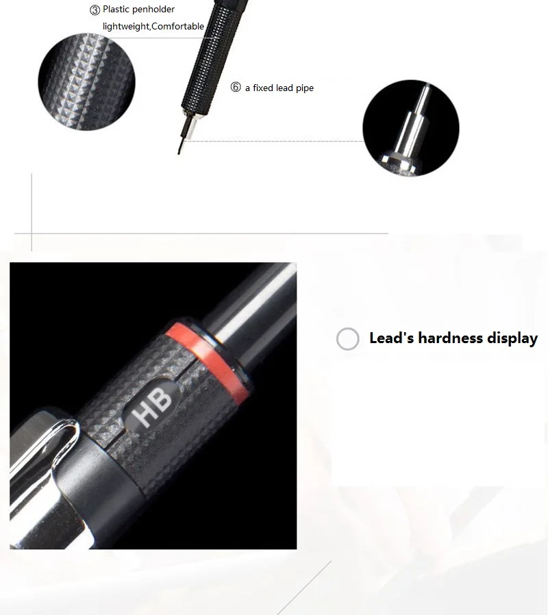 Rotring 300 0,5 мм/0,7 мм/2,0 мм автоматический механический карандаш пластиковая ручка держатель студенческие канцелярские принадлежности для письма