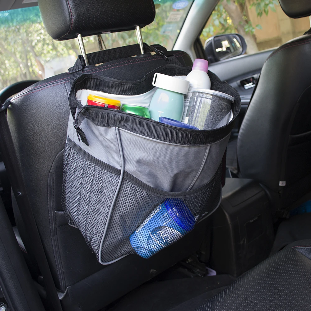 Car back seat hanging cooler bag vehicle organizer storage waterproof