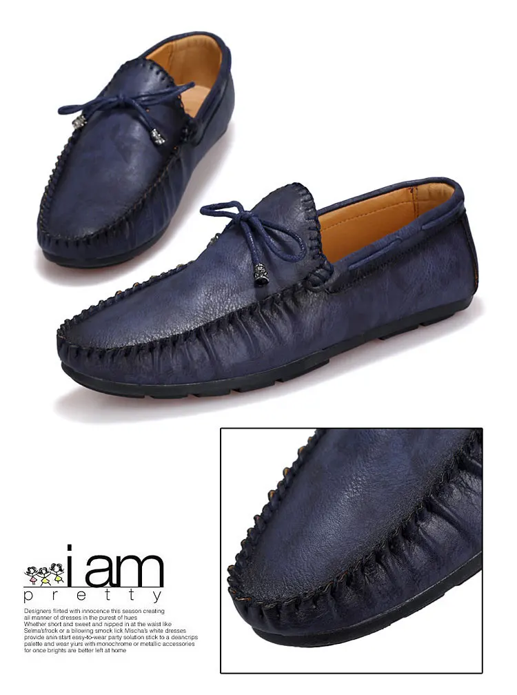 Casual Leather Loafer Shoes Men Soft Comfortable Driving Shoes Men Moccasins Footwear Mokasin Kasual For Men Schoenen785